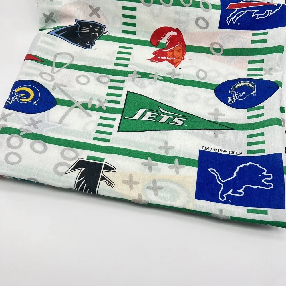 NFL Teams All Over Print Twin Flat Sheet The Bribb Company Made In USA Football‎